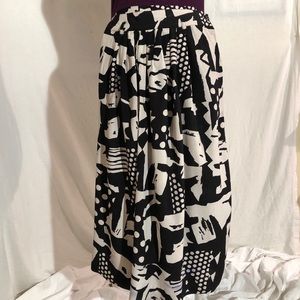 Jones New York Pop Art Punk Skirt